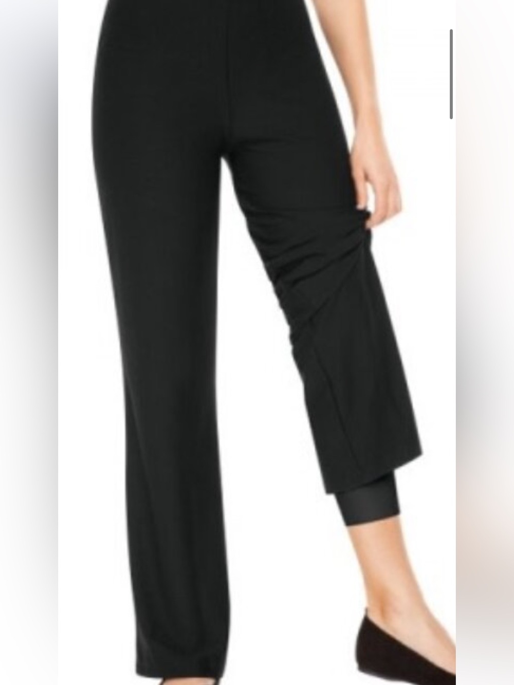 SPANX Pantalón Bod-A-Bing Black Wide-Leg Size XL - Picture 2 of 6